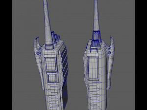 bullets handcuff walkie talkie Modelo 3D