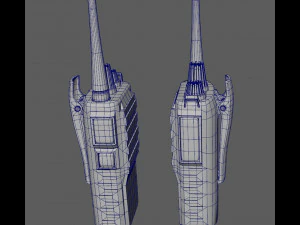 bullets handcuff walkie talkie 3D Model