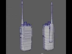 bullets handcuff walkie talkie Modelo 3D