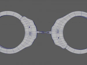 bullets handcuff walkie talkie 3D Model