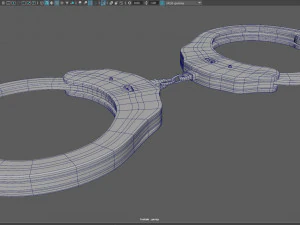 bullets handcuff walkie talkie 3D Model