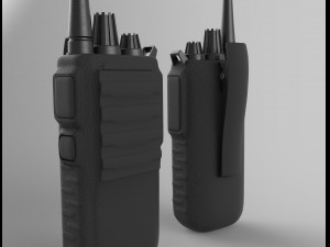 bullets handcuff walkie talkie Modelo 3D