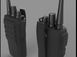 bullets handcuff walkie talkie Modelo 3D
