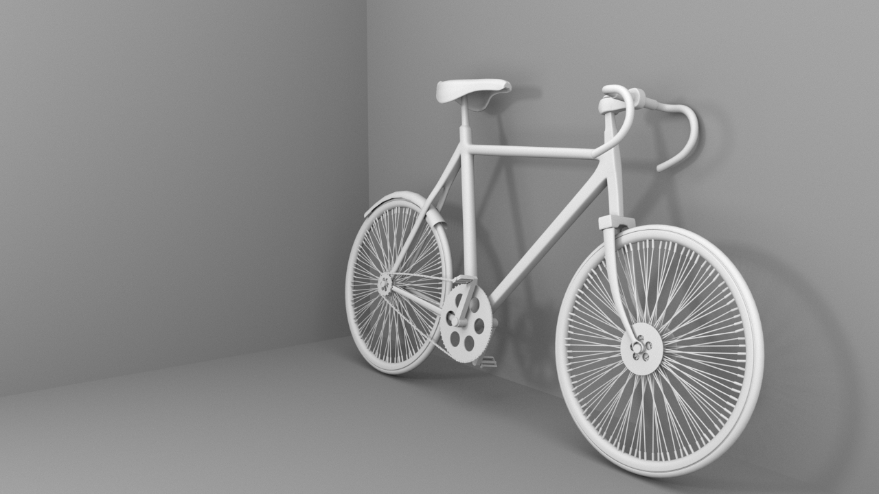 Bicycle model. 3d bicycle.