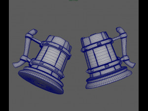 shield and stylize mug 3D 模型