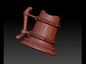 shield and stylize mug 3D Model