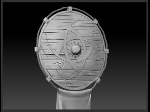shield and stylize mug 3D 模型