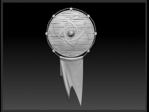 shield and stylize mug 3D 模型
