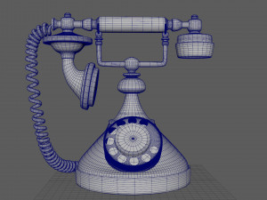 old telephon 3D Model