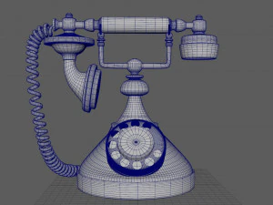 old telephon 3D Model