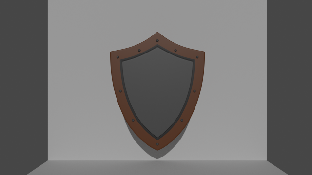 simple shield Modelo 3D .c4d .max .obj .3ds .fbx .stl .blend 