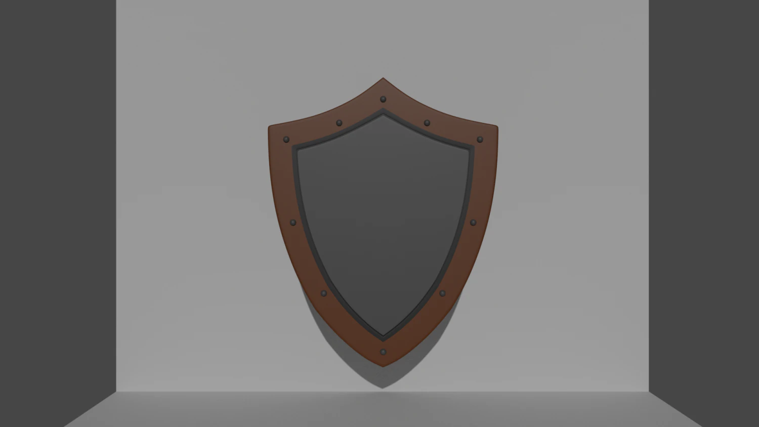 simple shield 3D Model .c4d .max .obj .3ds .fbx .stl .blend 