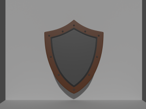 simple shield 3D 모델