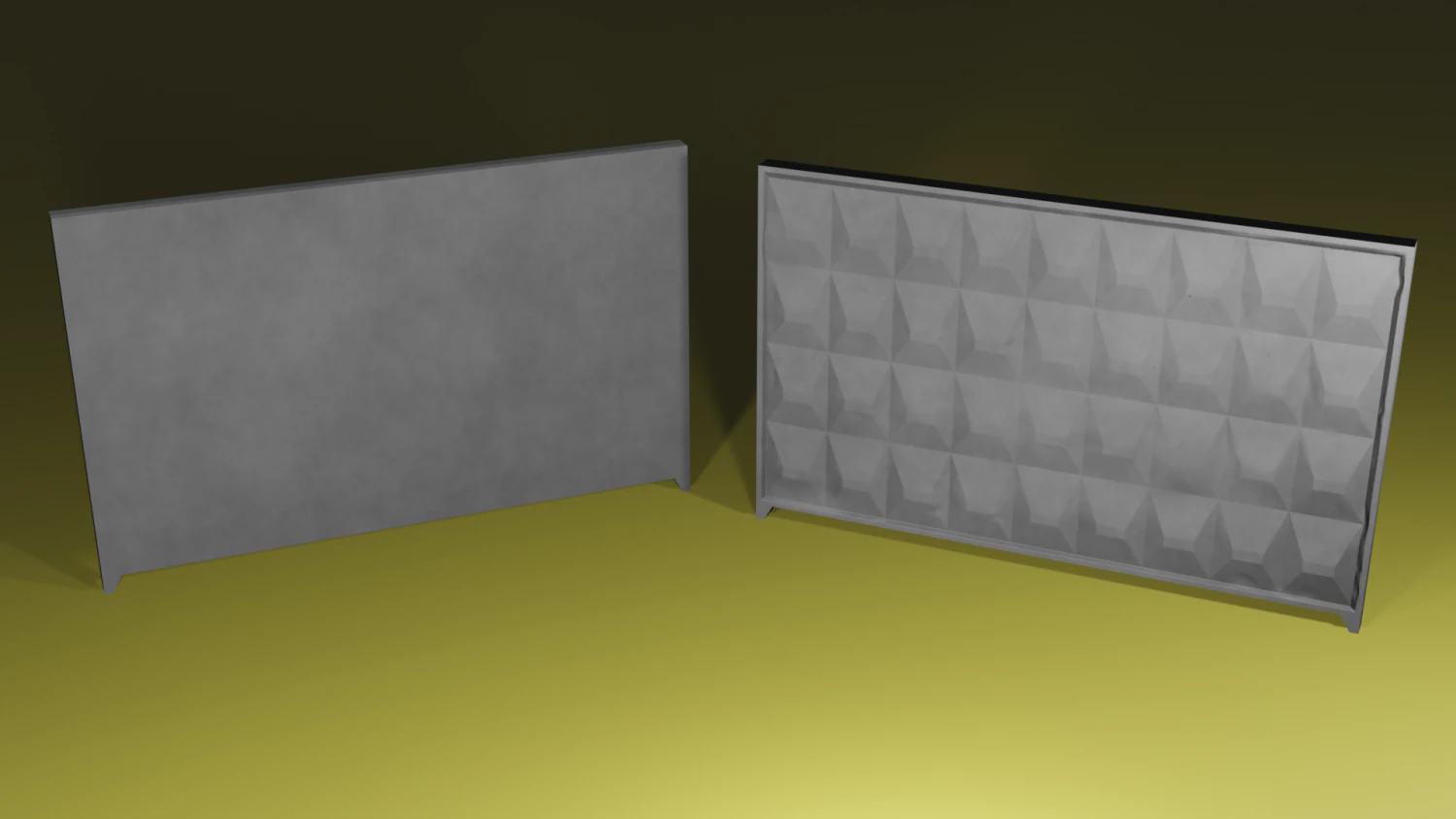 concrete fence 3D Model .c4d .max .obj .3ds .fbx .stl .blend 