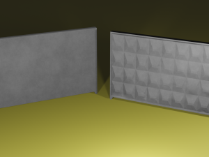 concrete fence 3D Model