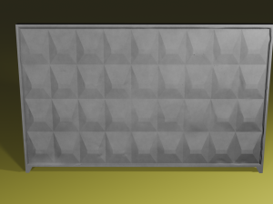 concrete fence Modelo 3D