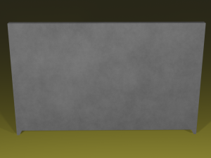 concrete fence Modelo 3D