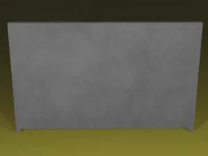 concrete fence 3D Model