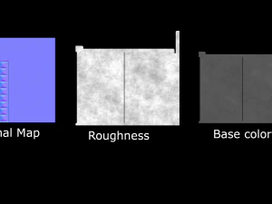 concrete fence 3D Model