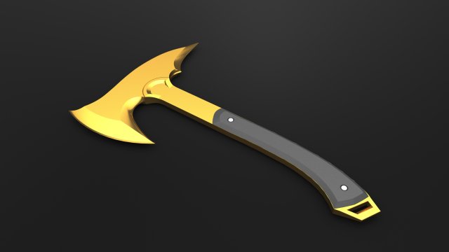 valorant melee axe prismatic 3D 프린트 모델 .c4d .max .obj .3ds .fbx .stl .blend 