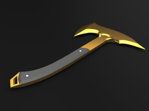 valorant melee axe prismatic 3D 프린트 모델