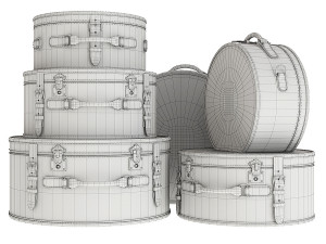 suitcase set 3D Model