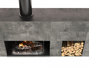 fireplace Modello 3D