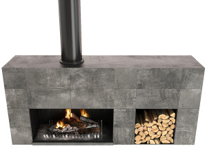 fireplace Modello 3D
