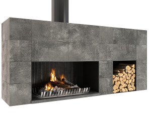 fireplace Modello 3D