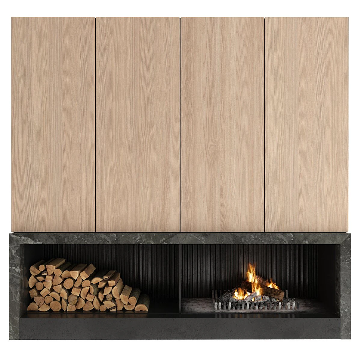 fireplace 3D Model .c4d .max .obj .3ds .fbx .stl .blend 
