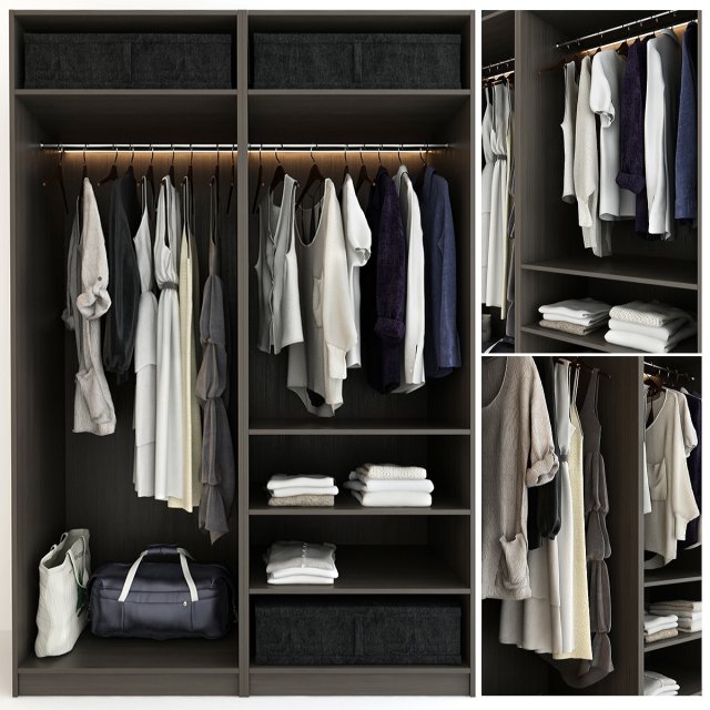 wardrobe Modèle 3D .c4d .max .obj .3ds .fbx .stl .blend 