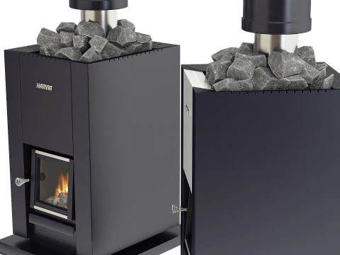 Estufas para saunas Modelo 3D