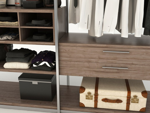 Collection Clothes and Shoes 3D Model