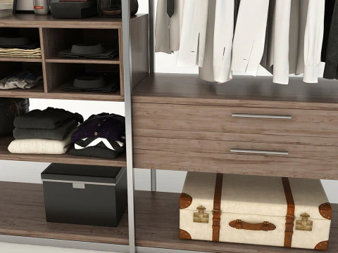 Cole&ccedil;&atilde;o Roupas e Sapatos Modelo 3D