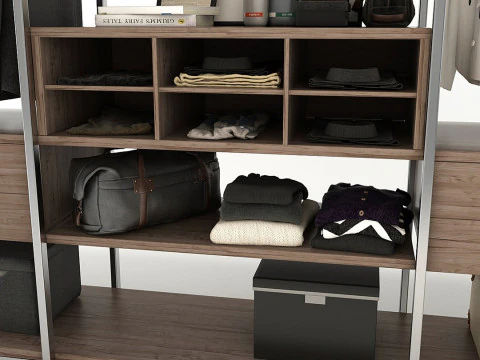 Cole&ccedil;&atilde;o Roupas e Sapatos Modelo 3D