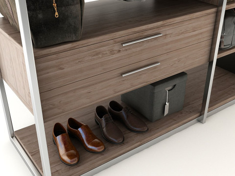 Collection Clothes and Shoes 3D Model