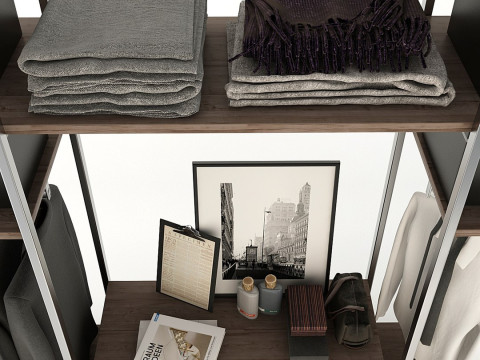 Collection Clothes and Shoes 3D Model