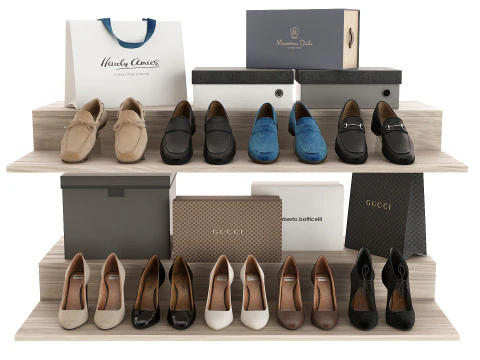 Cole&ccedil;&atilde;o Roupas e Sapatos Modelo 3D