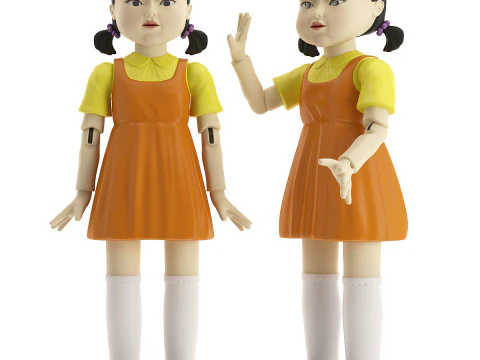 Gra w lalki Kałamarnica Model 3D