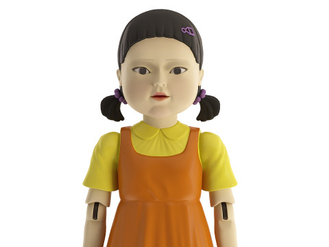 Doll Game Squid 3D Model