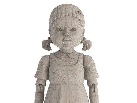 Doll Game Squid 3D Model