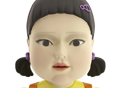 Doll Game Squid 3D Model