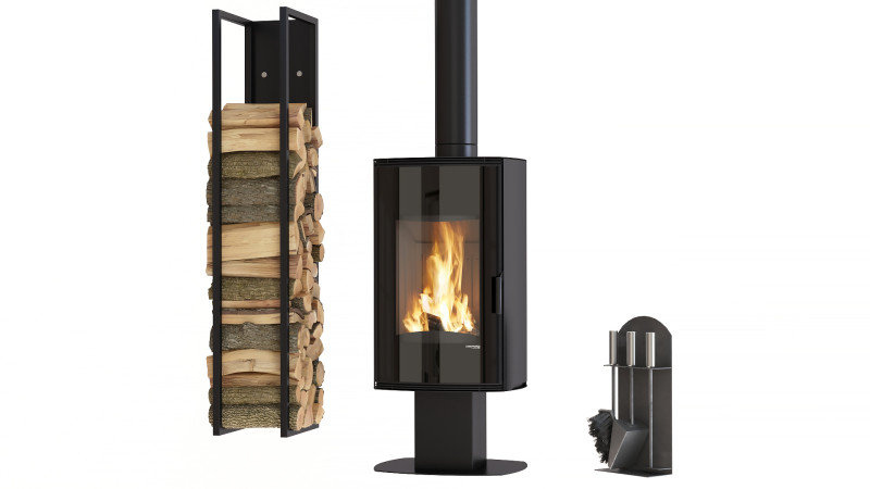 Stove-fireplace Defro Home Orbis 3D 模型 .c4d .max .obj .3ds .fbx .stl .blend 