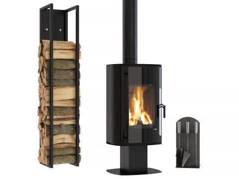 Stove-fireplace Defro Home Orbis 3D 模型