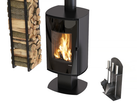 Stove-fireplace Defro Home Orbis 3D 模型