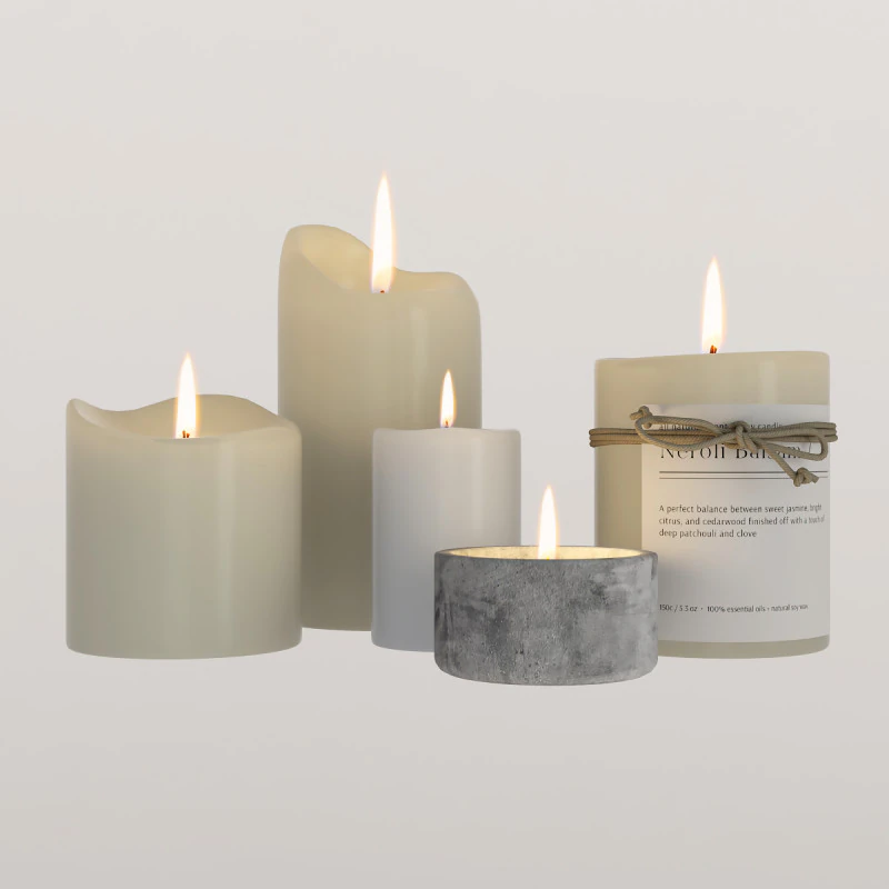 Lilin Model 3D .c4d .max .obj .3ds .fbx .stl .blend 