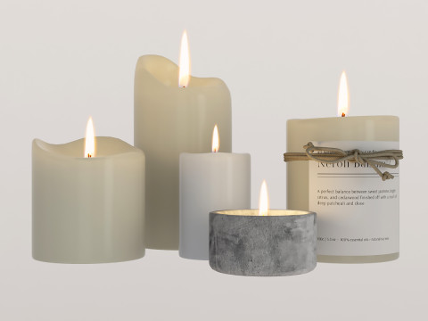 Candles 3D Model