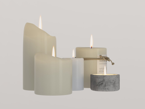 Candles 3Dモデル