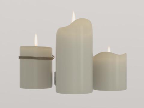 Candles 3Dモデル