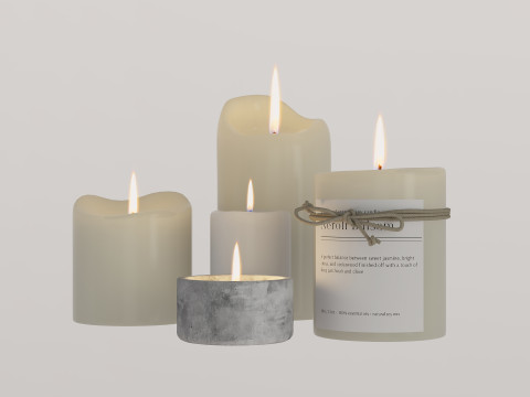 Candles 3Dモデル